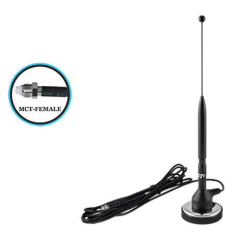 11 inches magnet mount antenna with MCT Female connector (SEM11MX)